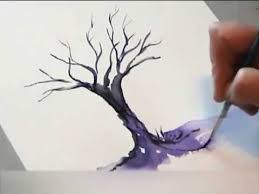 Voir plus d'idées sur le thème coloriage, coloriage adulte, dessin coloriage. L Arbre En Hiver Aquarelle Top Youtube