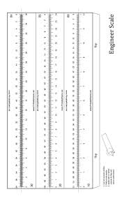 Engineer Scale 12 Inch Ruler Printable Ruler