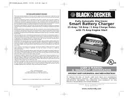 Black And Decker Smart Battery Charger 75 Amp Vector Vec1095a User S Manual Manualzz