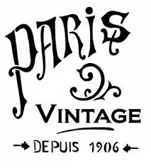 Pochoir Adhesif 20 X 20 Cm Pub Vintage Paris Typographie Francaise Pochoir Pochoir A Imprimer