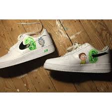 Air force 1 rick and morty. Rick And Morty Portal Air Force Ones Custom Few Sneakers