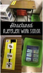 Structured Independent Work Stations 2 Step By Step Easy To Implement Work Stati Independent Work Stations Teaching Special Education Life Skills Classroom