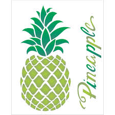 Abacaxi, abacaxi para colorir, ananas, ananas para colorir rosas feitas em fatias finas de abacaxi. Stencil Para Pintura 20 X 25cm Opa1829 Frutas Abacaxi Opa Emporiojanial
