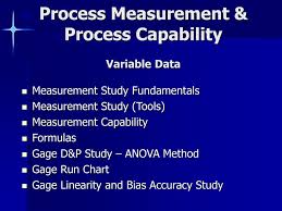 ppt process measurement process capability variable data