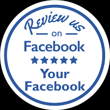 Review us on Facebook Customisable Sticker - TenStickers