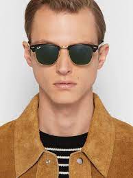 See more ideas about clubmaster, ray ban clubmaster, ray ban sunglasses. Black Clubmaster Square Frame Acetate And Gold Tone Sunglasses Ray Ban Mr Porter