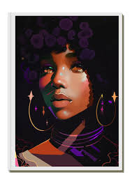 Melanin Girl Culture, Posh Black Girl, African American Art, Black Art  Prints, Pioneer Woman Décor, Caribbean-inspired Art, Modern Black Art