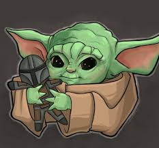 The Mandalorian And The Child Aka Baby Yoda Star Wars Karen Hallion Star Wars Drawings Star Wars Yoda Star Wars Art