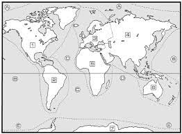 World Map Continents And Oceans Geography Continents And Oceans Worksheet The Resources Of Islam Continents And Oceans Five Themes Of Geography Continents