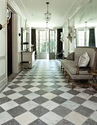 Black And White Checkered Floor Entry Antique White Marble With Dalle De France Monfort Limestone Home Foyer Flooring French Oak Flooring