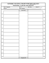 44 reasonable free printable school bus seating chart