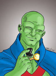 Marvin the Martian and Martian Manhunter by Theamat