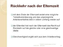 Bei frauen beginnt die elternzeit nach dem ende der mutterschutzfrist, wobei diese acht wochen bereits der elternzeit angerechnet werden. Familie Und Beruf Teilzeitmodelle Whrend Und Rckkehrmglichkeiten Nach