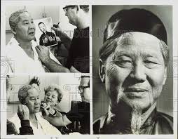 1968 Press Photo Actor Keye Luke in Makeup for "Family Affair"