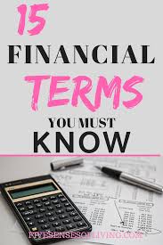 15 Personal Finance Terms We All Need To Know Money Management Activities Finance Personal Finance