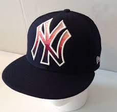 New Era Ny Yankees Baseball Cap Hat Blue Large Red Logo Fitted 7 59fifty 5950 From 23 0 New York Yankee Hat Logo Fit Yankees Hat