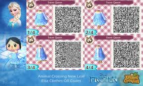 Animal Crossing Nl Elsa S Dress Qr Codes By Etirz Animal Crossing Qr Codes Animal Crossing Animal Crossing Qr Codes Clothes