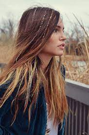 Clip In Feather Extensions Hair Styles Hippie Hair Feathered Hairstyles