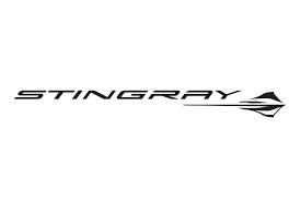 Car design detail and corvette stingray logo brand name closeup. Mid Engined Chevrolet Corvette C8 Will Still Be Called Stingray