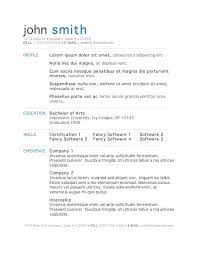 Easy Resume Template Word Simple Format Editable Free Download For Hudsonradc