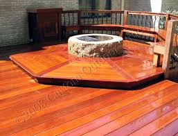 Floating deck with fire pit. Custom Made Decks Using Cedar Composite Materials Brazilian Hardwood Or Pressure Treated Wood