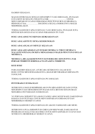 Yusnita bt abd rahman selaku pengerusi kelab staf. Contoh Kata Aluan