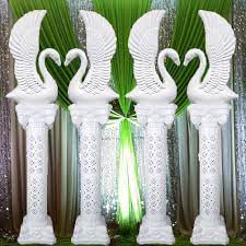 Wholesale Wedding Party Decorations Plastic White Swans And Roman Tropis Dekorasi Artis