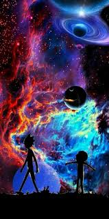 Epic Colourful Space Background Rick And Morty Poster Rick And Morty Tattoo Rick And Morty Characters
