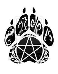 It has many different meanings; Tribal Wolf Paw Print Tattoo Tattoo Design