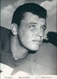 1959 Houston Cougars Football Player Tackle Jim Colvin Press Photo