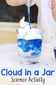 Rainy day activities for toddlers. Rain Cloud In A Jar Science Experiment With Printable Recording Sheets
