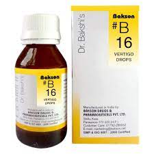 Dr Bakshi Bakson B16 Vertigo Drops Medicine For Dizziness Homeopathy Remedies Online