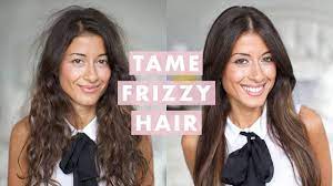 How To Tame Frizzy Hair - Youtube