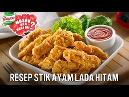 Perpaduan rasa pedas, manis, dan asin yang pas membuatnya semakin menggugah selera. Video Menu Sahur Stik Ayam Lada Hitam