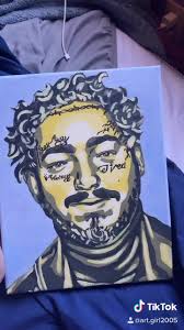 Post Malone Drew Like A Peanuts Charater