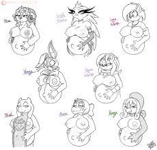 accessory anthro avian beak belly big belly big breasts bird  bodily fluids boss monster bovid bow tie breasts buckteeth caprine clothed  clothing digital media (artwork) domestic sheep drxii eulipotyphlan