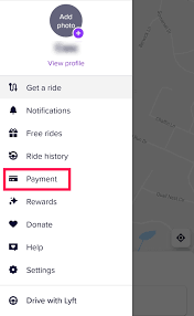 Click 'payment' select the card you want to replace; Can You Pay Cash With Lyft