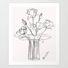 This is called a live drawing. Rose Bouquet In Vase Brushed Ink Drawing Copyright 2020 Kendra Shedenhelm Linework Linedrawing Brushpen Floral St Drawings Art Inspiration Art Drawings