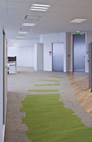 Amazing Use Of Interface Skinny Planks A Natural Bright Office Environment Floor Design Carpet Design Best Flooring