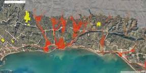 Image of Montecito mudslide map