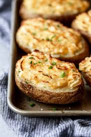 Cheesy Cheddar Twice Baked Potatoes Cooking With Cocktail Rings Twice Baked Potatoes Cooking Pumpkin Baked Potato