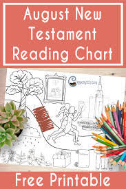Augusts New Testament Reading Chart Chicken Scratch N Sniff