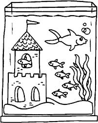 Keeping an aquarium in the house requires certain rules and special training. Fish Tank Coloring Pages