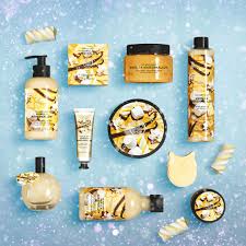 Enriched with cactus blossom extract all the way from morocco, the beautifully packed range includes a body butter, body yoghurt, scrub and shower gel. Nourish Dry Skin With Our Sweet Creamy Vanilla Marshmallow Body Care This Winter Enriched With Communit The Body Shop Body Shop Skincare Vanilla Marshmallows