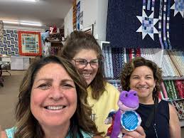 May block done. Sticking with machine embroidery, this time it's  dragonflies.