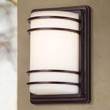 Habitat 11 High Bronze Indoor Outdoor Led Wall Light 4m120 Lamps Plus Wall Lights Led Outdoor Lighting Outdoor Light Fixtures