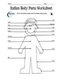 Help your preschooler learn the parts of the body with a body parts worksheet. Italian Body Parts Label Worksheet Answer Key By Sunny Side Up Resources