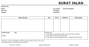 Bahkan bila perlu nomor polisi mobil pengiriman juga dicantumkan. Surat Jalan Delivery Order Berikut Pengertian Dan Contohnya