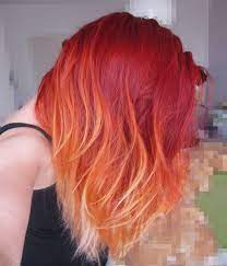 Mid Length Hairstyle For Red Ombre Hair New Hairstyles 2015 Hairstyles For 2015 Red Ombre Hair Hair Styles Fire Hair