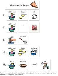 Visual Recipes For Special Education Desserts Visual Recipes Teaching Life Skills Cooking Classes For Kids